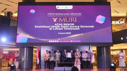 Sosialisasi Wajib Halal di 2.183 Titik, BPJPH Raih Rekor MURI