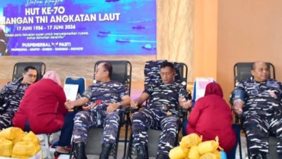 Puspenerbal Gelar Donor Darah HUT ke-70 Penerbangan TNI AL, Targetkan 1.400 Kantong Darah