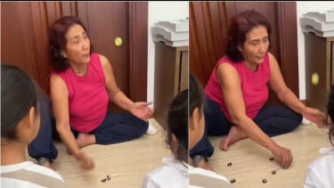 Susi Pudjiastuti Ajarkan Cucu Main Bola Bekel, Netizen Nostalgia Permainan Tradisional Generasi 90-an