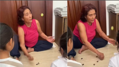 Susi Pudjiastuti Ajarkan Cucu Main Bola Bekel, Netizen Nostalgia Permainan Tradisional Generasi 90-an