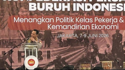 Hadir di Kongres III KPBI, Kapolri 'Sentil' Jabatan Jumhur Hidayat dan Said Iqbal: Saya Gantian Jadi Aktivis