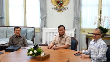 Jusuf Kalla Temui Presiden Prabowo di Istana, Bahas Investasi Rp70 Triliun Bangun 2.000 MW Energi Hijau
