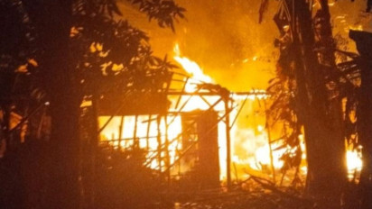 Kesal Tak Diberi Uang,  Seorang Pria di Pati Bakar Rumah Orang Tuanya