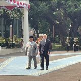 Prabowo Sambut Kedatangan Presiden Jerman Steinmeier dengan Tari Zapin