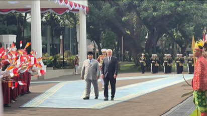 Prabowo Sambut Kedatangan Presiden Jerman Steinmeier dengan Tari Zapin