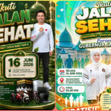 Sambut Tahun Baru Islam 1448 H, Gubernur Khofifah Ajak Masyarakat Meriahkan Jalan Sehat di Masjid Al Akbar Surabaya