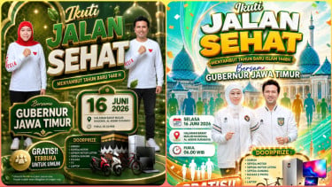 Sambut Tahun Baru Islam 1448 H, Gubernur Khofifah Ajak Masyarakat Meriahkan Jalan Sehat di Masjid Al Akbar Surabaya