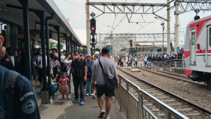 Libur 1 Muharam, Stasiun Bogor Padat Diserbu Wisatawan