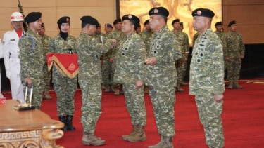 Mabes TNI Gelar Sertijab Dansesko TNI dan Pangkogabwilhan II