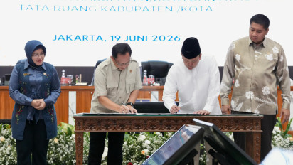 Mendagri dan Menteri ATR/BPN Teken SEB untuk Pedoman Pemda dalam Pelindungan Lahan Pertanian Pangan, Begini Isinya
