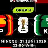 Link Live Streaming Piala Dunia 2026: Spanyol Vs Arab Saudi