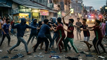 Tawuran Berd*rah di Kramat Jati Digagalkan Polisi, Empat Remaja dan Celurit Diamankan Saat Subuh