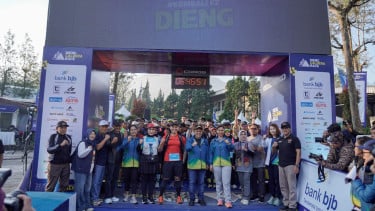 Dieng Caldera Race 2026 Berlangsung Sukses, Ribuan Pelari Taklukkan Dataran Tinggi Dieng Bersama bank bjb