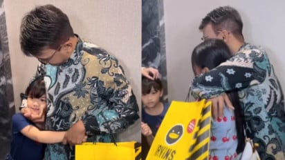 Jelang Berangkat Umrah, Ruben Onsu Bertemu Sarwendah dan Anak-anak di Bandara, Momen Haru Jadi Sorotan Warganet