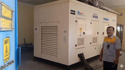 Antisipasi Pemadaman Listrik Bergilir, RSUD Jombang Gunakan Tiga Genset Berdaya 2.550 kVA