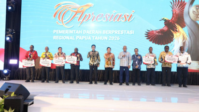 Apresiasi Kinerja Pembangunan dan Tata Kelola Pemerintahan, Kemendagri Beri Penghargaan Daerah Berprestasi Regional Papua