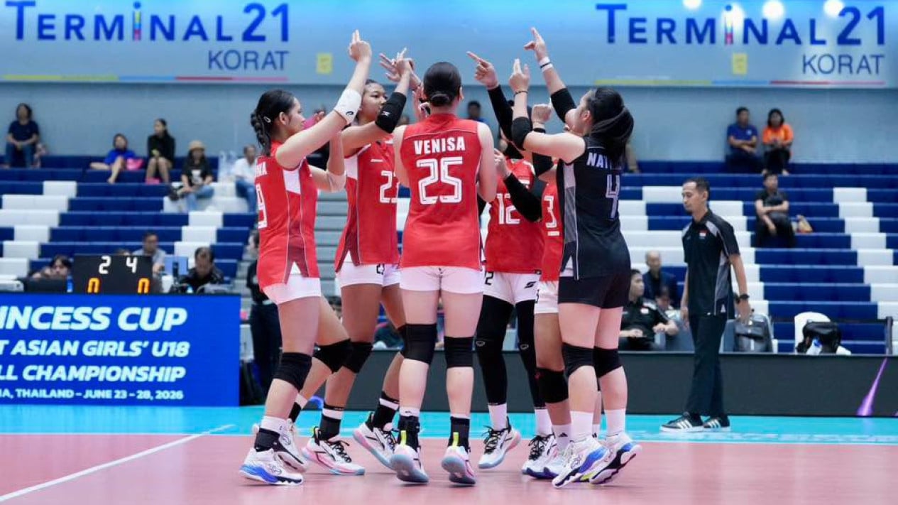 Hasil Princess Cup 2026: Timnas Voli Putri Indonesia U-18 Superior Hajar Hong Kong
            - galeri foto