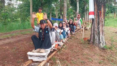 Libur Sekolah, Wahana Lori-Lorian di Madakaripura Forest Park Jadi Magnet Wisata Keluarga