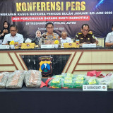 Polda Jatim Sita 85,66 Kg Sabu dan 82,44 Kg Ganja, Ribuan Tersangka Ditangkap
