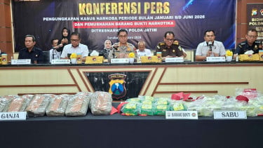 Polda Jatim Sita 85,66 Kg Sabu dan 82,44 Kg Ganja, Ribuan Tersangka Ditangkap