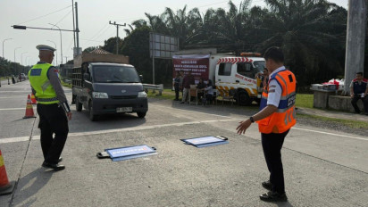 16 Truk ODOL Terjaring di Tol Medan-Binjai, Pengelola Gencarkan Kampanye Keselamatan