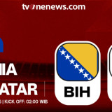Link Live Streaming Piala Dunia 2026: Bosnia and Herzegovina Vs Qatar