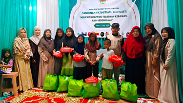 Wujud Nyata Pilar Sosial ESG, Pegadaian Syariah Bersama Sahabat Berbagi Tangsel Santuni Puluhan Anak Yatim dan Dhuafa