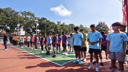 86 Atlet Berlaga di Kejuaraan Tenis Junior se-Jawa Timur HUT Bhayangkara ke-80 di Lumajang