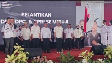 Kaesang Saksikan Pelantikan Pengurus DPD PSI Mesuji Lampung