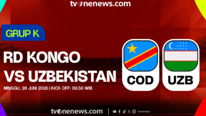 Link Live Streaming Piala Dunia 2026: RD Kongo Vs Uzbekistan