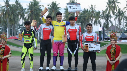Hari Pertama Banyuwangi BMX Supercross 2026, Pembalap Timnas Thailand dan Indonesia Berbagi Podium