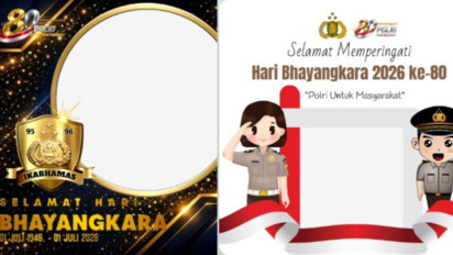 7 Link Twibbon HUT Bhayangkara ke-80 Tahun 2026 Desain Terbaru, Gratis Download dan Bagikan ke Media Sosial