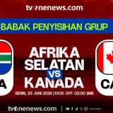 Link Live Streaming Piala Dunia 2026: Afrika Selatan Vs Kanada
