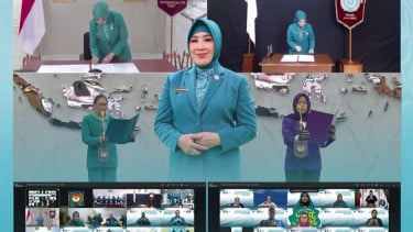 Ketum TP PKK Lantik Ketua TP PKK dan Ketua Tim Pembina Posyandu Jawa Barat, Tekankan Penguatan Kelembagaan