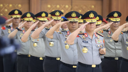 Kapolri Naikkan Pangkat 87 Perwira Tinggi Polri, 4 Pati Naik Jadi Komjen