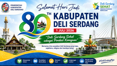 10 Ucapan Selamat HUT Kabupaten Deli Serdang ke-80, Jadikan Caption di Media Sosial