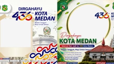 Link Twibbon HUT Kota Medan ke-436, Pasang Fotomu dan Bagikan ke Media Sosial