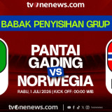 Link Live Streaming Piala Dunia 2026: Pantai Gading Vs Norwegia