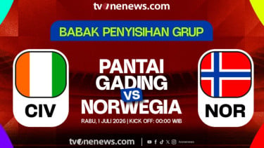 Link Live Streaming Piala Dunia 2026: Pantai Gading Vs Norwegia
