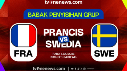 Link Live Streaming Piala Dunia 2026: Prancis Vs Swedia