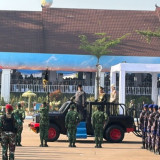Presiden Prabowo Jadi Inspektur Upacara HUT ke-80 Bhayangkara di Cikeas