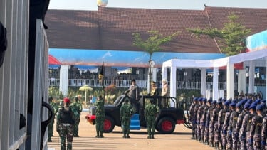 Presiden Prabowo Jadi Inspektur Upacara HUT ke-80 Bhayangkara di Cikeas