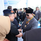 Mendagri Tito Karnavian Hadiri Upacara Peringatan ke-80 Hari Bhayangkara di Cikeas Bogor
