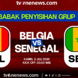Link Live Streaming Piala Dunia 2026: Belgia Vs Senegal
