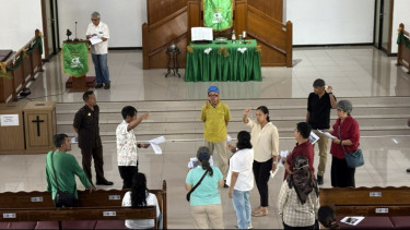 Bangun Budaya Siaga Bencana, BNPB Bersama GPIB Pasar Minggu Gelar Simulasi Evakuasi Bencana Gempa Bumi