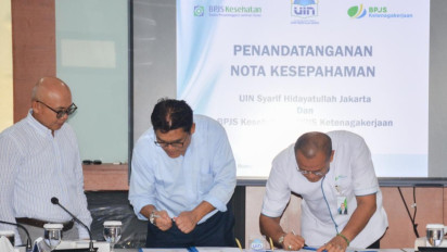 Perkuat Tridharma Perguruan Tinggi, BPJS Ketenagakerjaan dan UIN Jakarta Teken Nota Kesepahaman Sinergi Jaminan Sosial