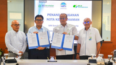 Perkuat Tridharma Perguruan Tinggi, BPJS Ketenagakerjaan dan UIN Jakarta Teken Nota Kesepahaman Sinergi Jaminan Sosial