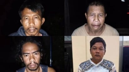 Tampang dan Peran Sadis Empat Pelaku Pembunuhan Tapir yang Disembelih lalu Dimasak Rica-rica di Mesuji Lampung
