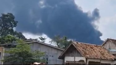 Tempat Penyulingan Minyak Ilegal di Muba Meledak dan Terbakar