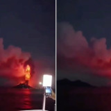 Viral Video Erupsi Gunung Anak Krakatau dari Kapal, Badan Geologi Pastikan Hoaks